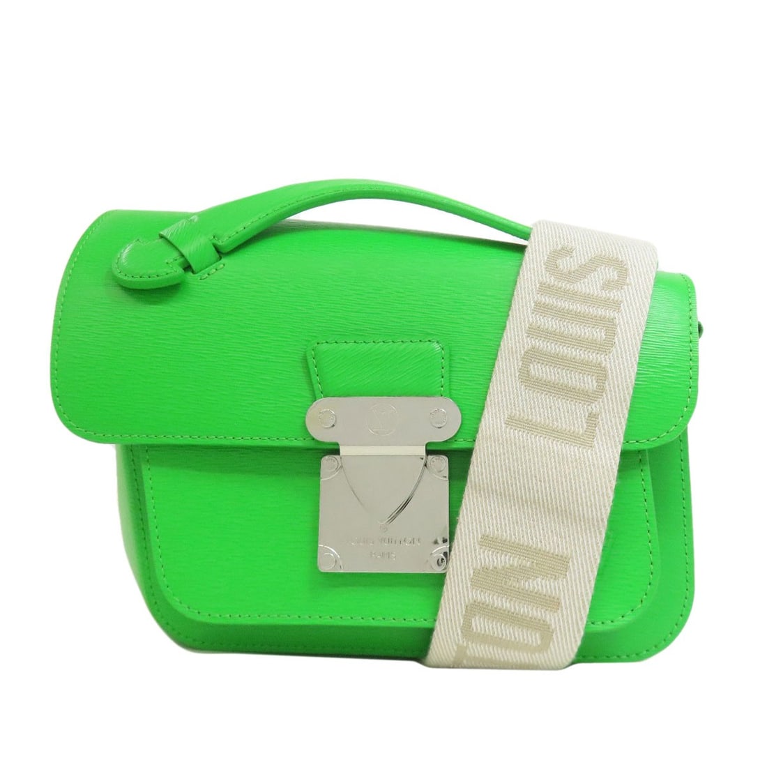 LOUIS VUITTON M23173 Monceau Distorted Handbag Epi Leather: LOUIS VUITTON M23173 Monceau Distorted Handbag Epi Leather Experience the iconic style of Louis Vuitton with this stunning Monceau Distorted Handbag, crafted from rich Epi leather in a vibrant green h