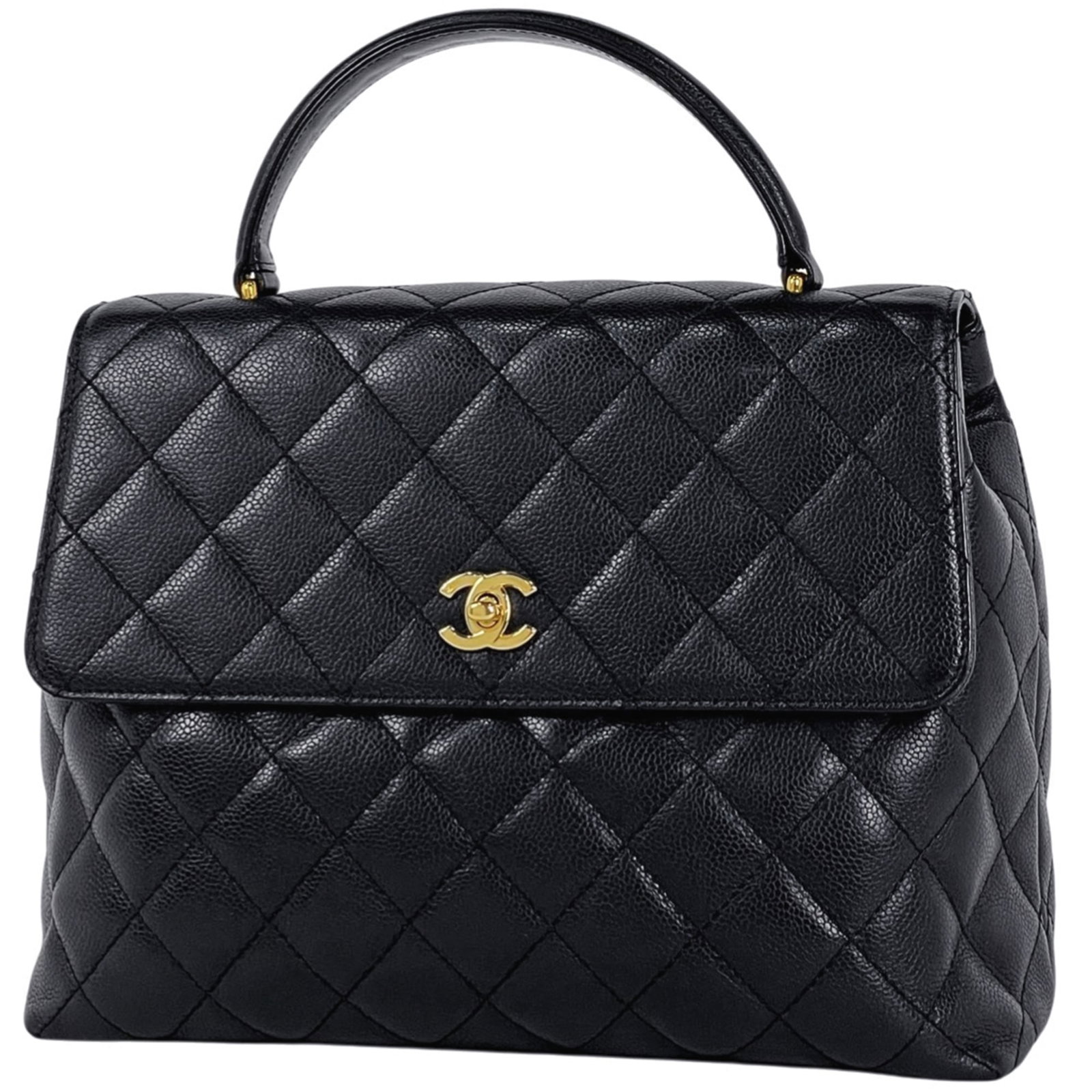 Chanel Handbag of Grained Calfskin (1 of 14)