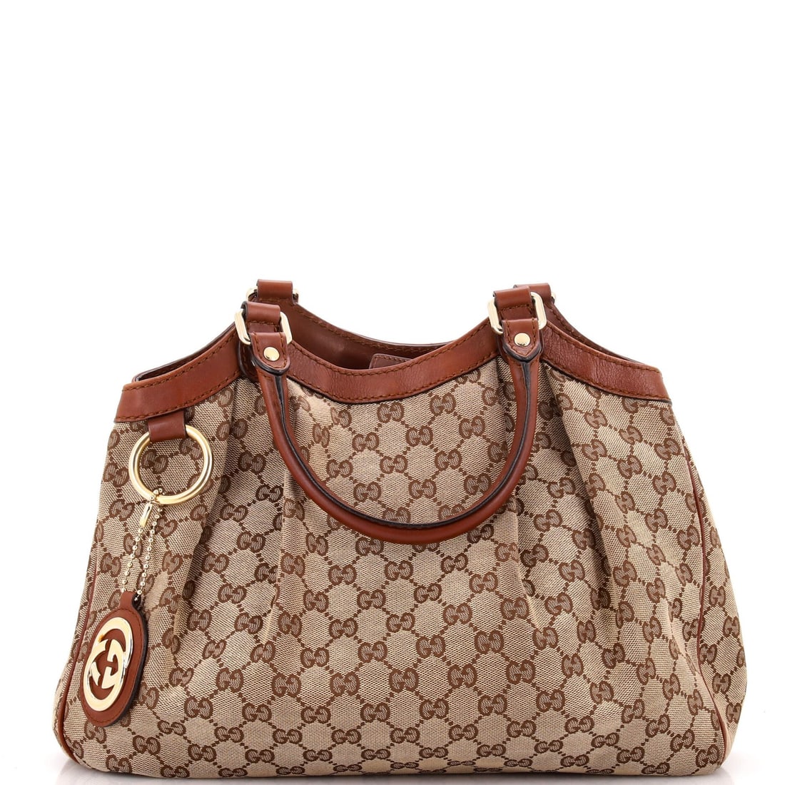 Gucci Sukey Tote GG Canvas with Leather Medium (1 of 7)