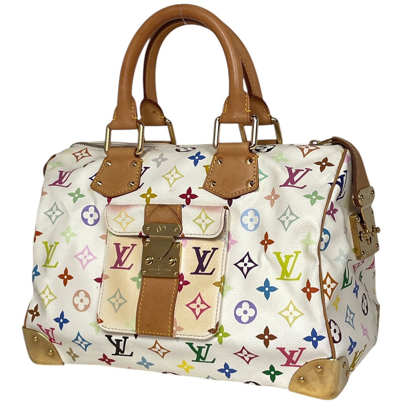 Louis Vuitton Boston is a multicolore handbag with monogram. (1 of 8)