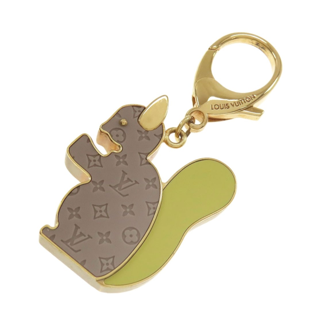 LOUIS VUITTON M66128 Bijoux Sac Animania Squirrel Motif Bag Charm key ring (1 of 9)