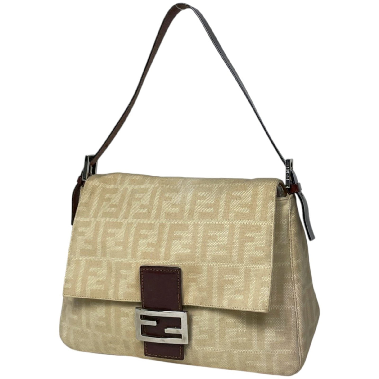 Fendi Canvas Leather Shoulder Bag (1 of 8)