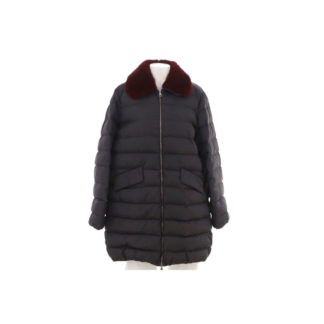 Moncler Women's Indis Puffer Coat Polyamide with Down and Fur (1 of 7)