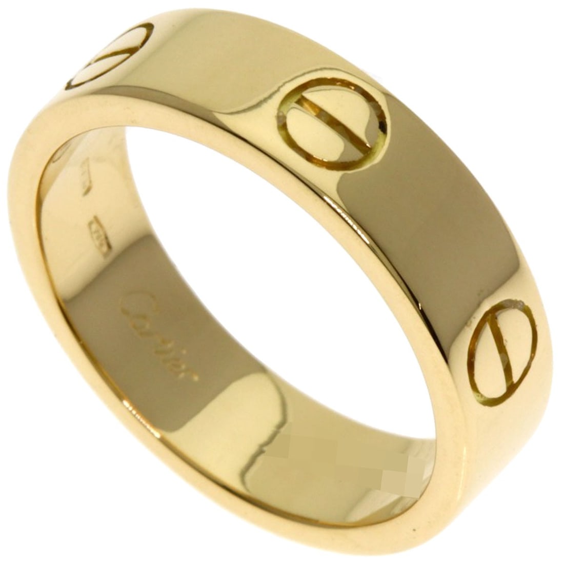 CARTIER love ring #56 Ring K18 Yellow Gold: CARTIER love ring #56 Ring K18 Yellow Gold Experience the timeless elegance of a Cartier love ring, crafted from 18k yellow gold and boasting a classic design that exudes sophistication. This