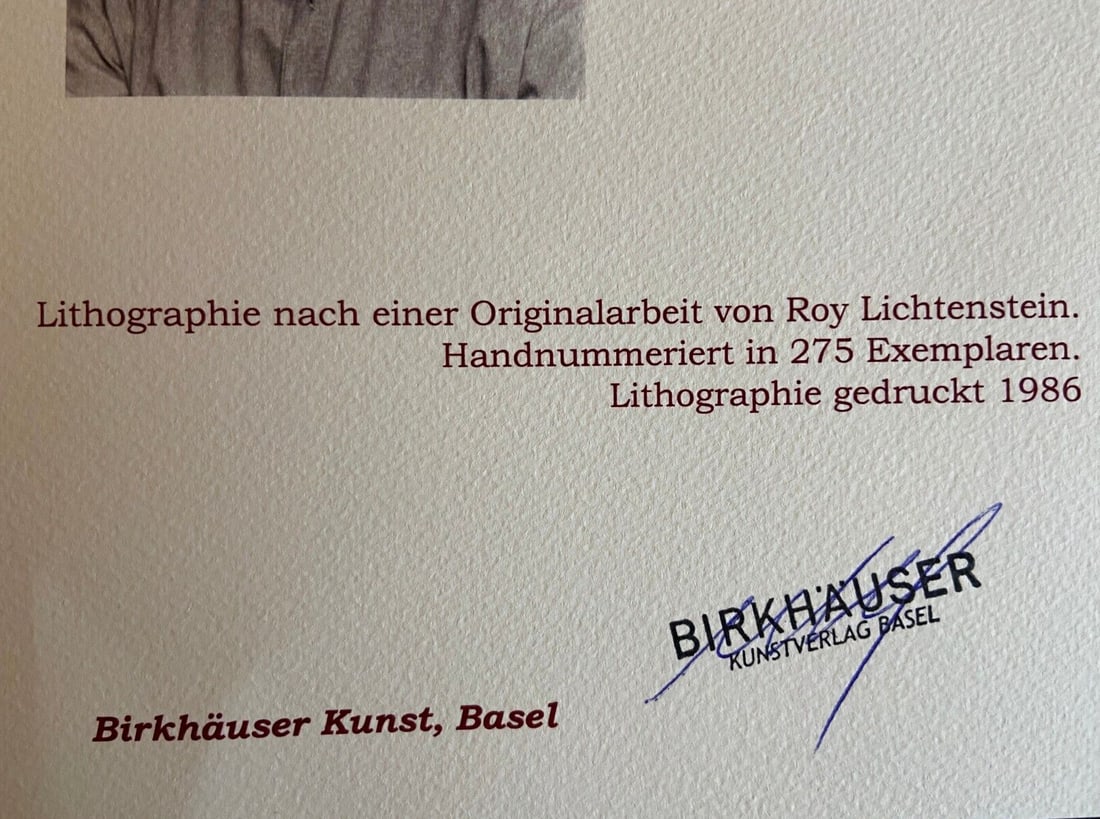 Lichtenstein Roy Lithograph - 11