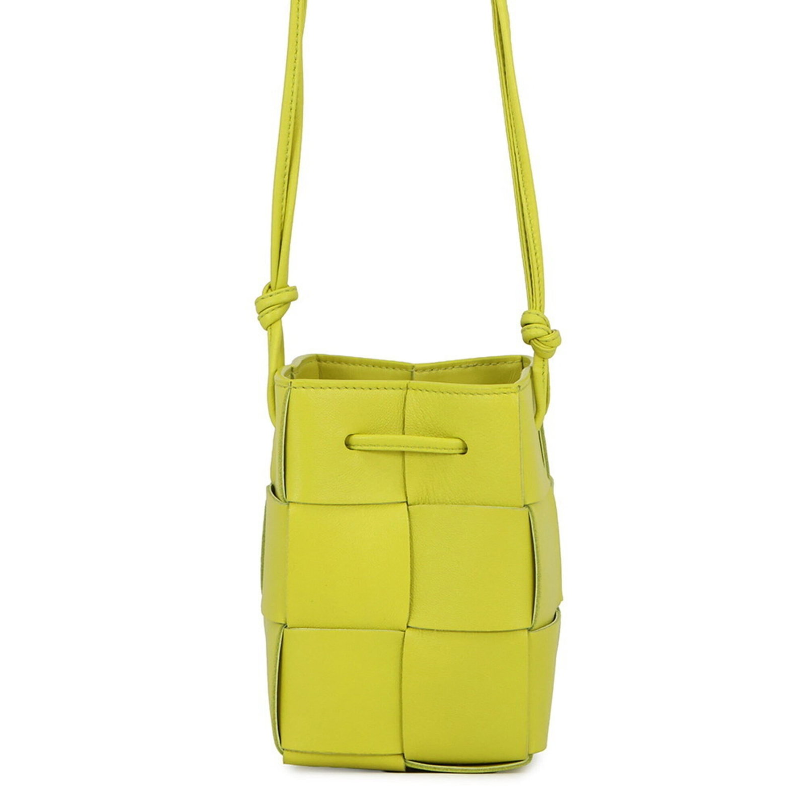 Bottega Veneta leather shoulder bag: Bottega Veneta leather shoulder bag A vibrant yellow Bottega Veneta leather shoulder bag in excellent condition, boasting the iconic intrecciato woven pattern that defines this luxury brand. With its