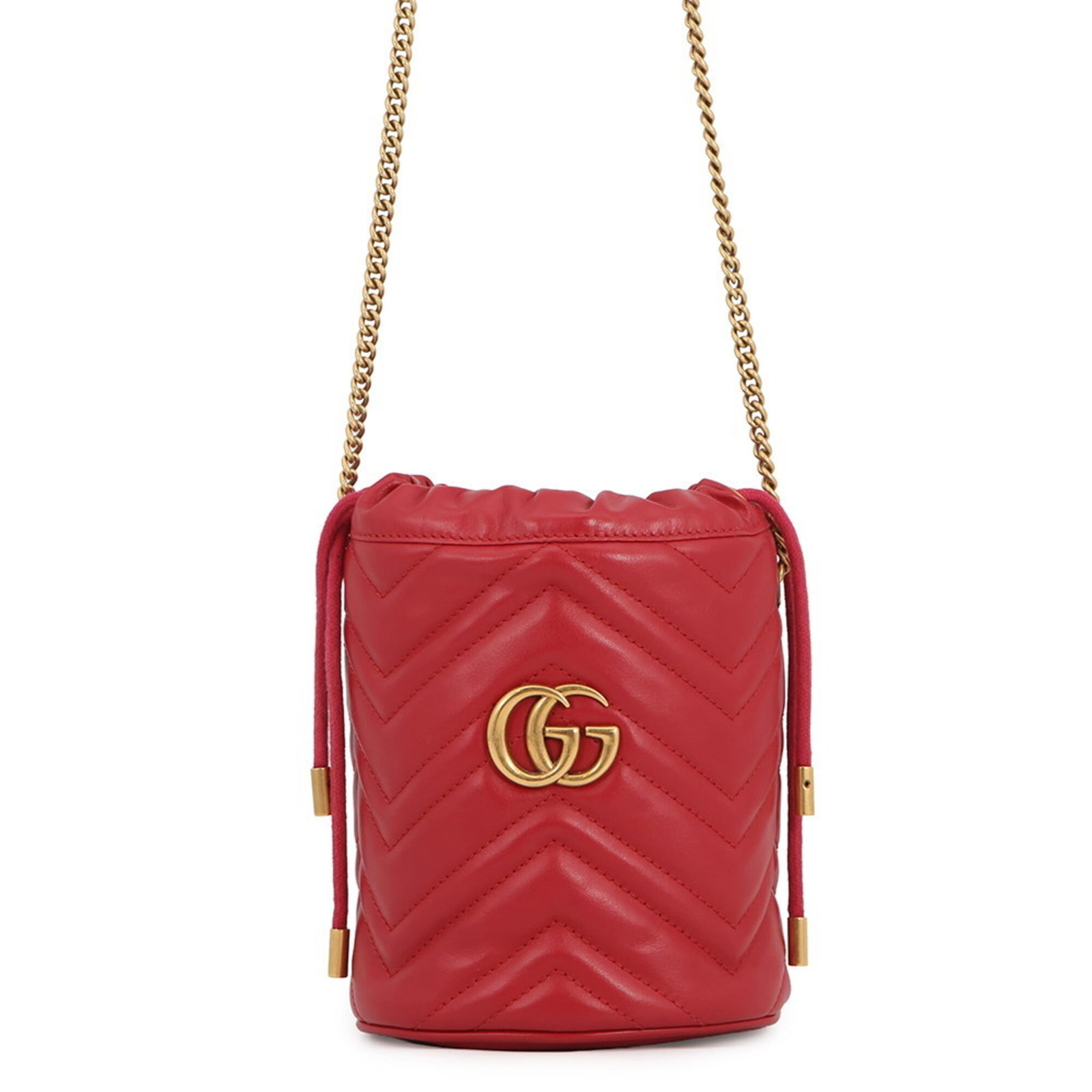 Gucci leather shoulder bag: Gucci leather shoulder bag A vibrant red Gucci leather shoulder bag, perfect for adding a pop of color to your daily routine. With its classic design and high-quality materials, this stylish bag is