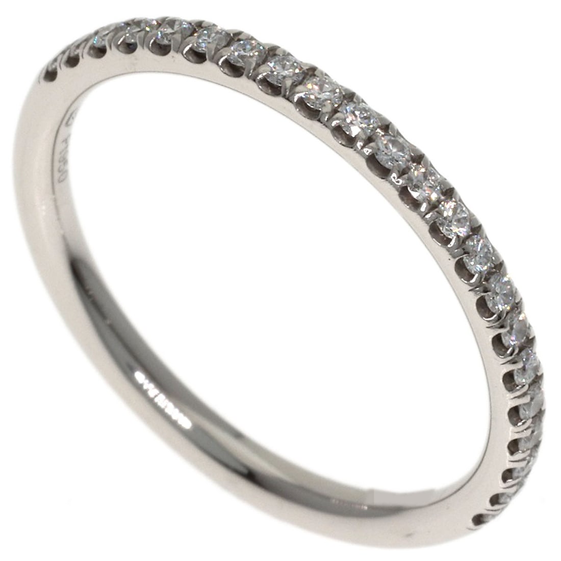 HARRY WINSTON Micropave Half Eternity Diamond Ring Platinum PT950 (1 of 10)