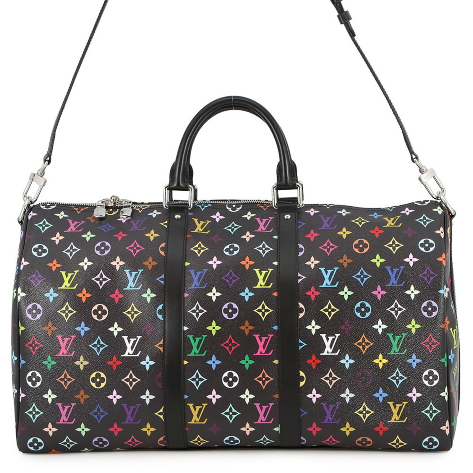 Louis Vuitton Boston Monogram Multicolore Bag: Louis Vuitton Boston Monogram Multicolore Bag Experience the iconic Louis Vuitton Boston Monogram Multicolore Bag, boasting the signature multicolored monogram pattern in rich noir tones. This stylish