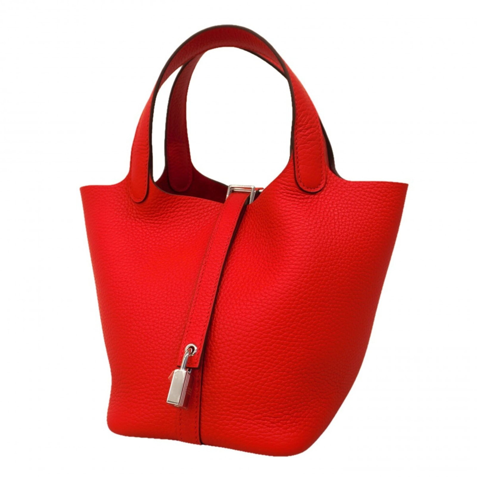 Hermes Handbag Taurillon Clemence Leather: Hermes Handbag Taurillon Clemence Leather The iconic Taurillon Clemence Leather handbag from Herm?s is a timeless classic, boasting sleek silver hardware and exceptional craftsmanship. With its rich,