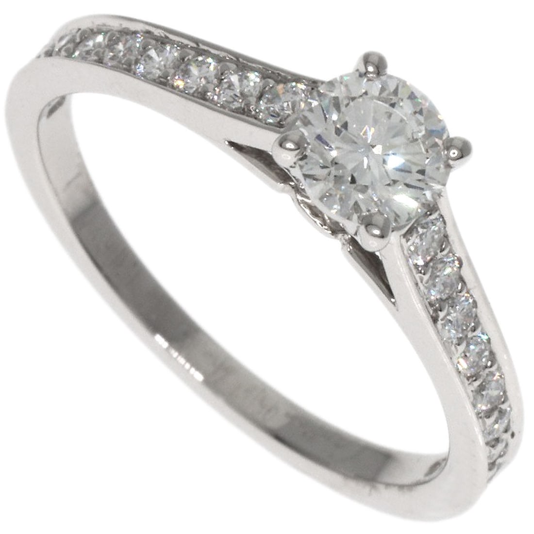 CARTIER Solitaire Diamond # 46 Ring Platinum PT950 (1 of 10)