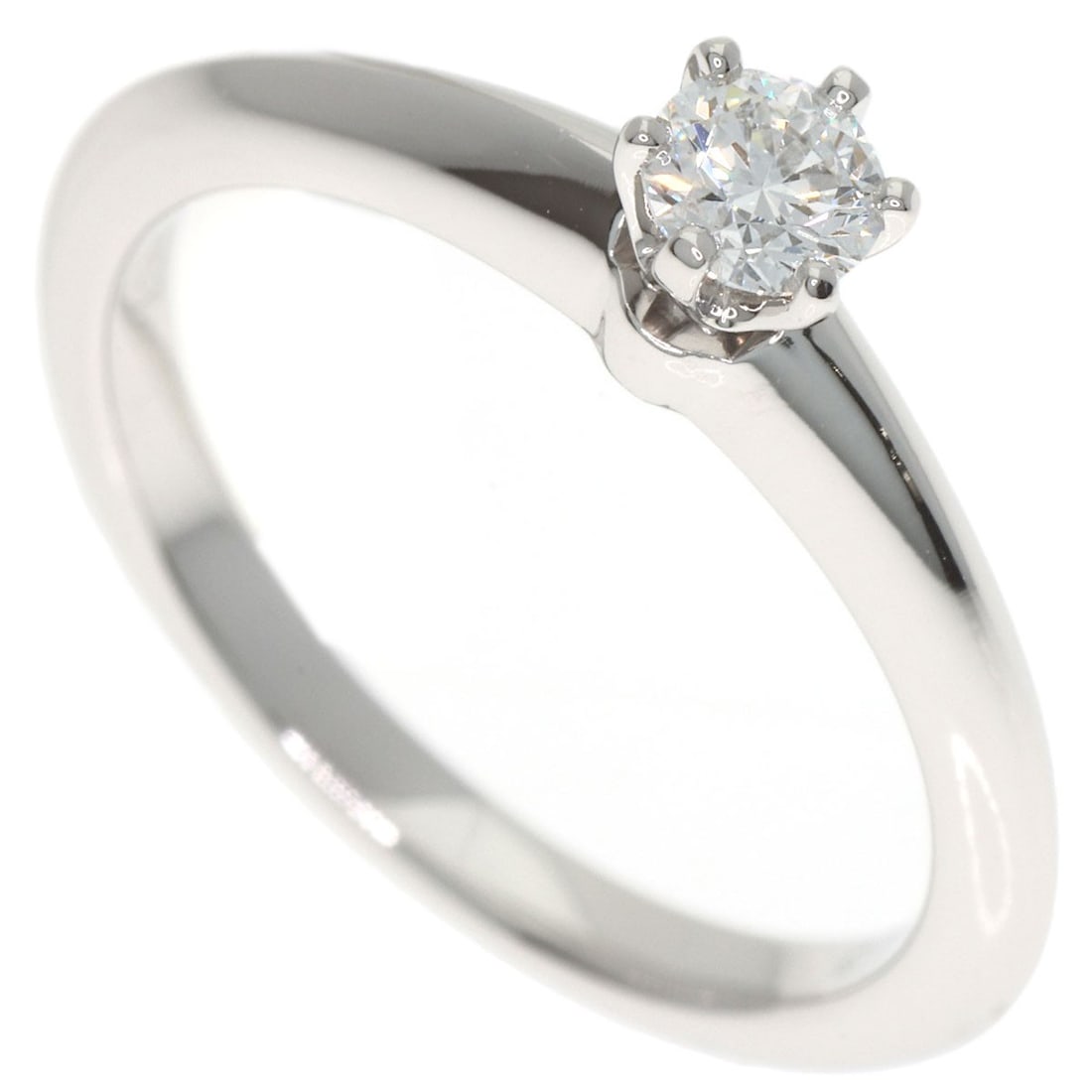 Tiffany Co platinum solitaire diamond ring (1 of 9)