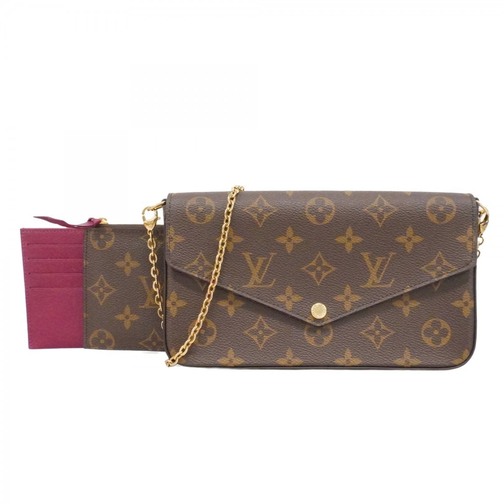 Louis Vuitton chain is a shoulder wallet. (1 of 9)