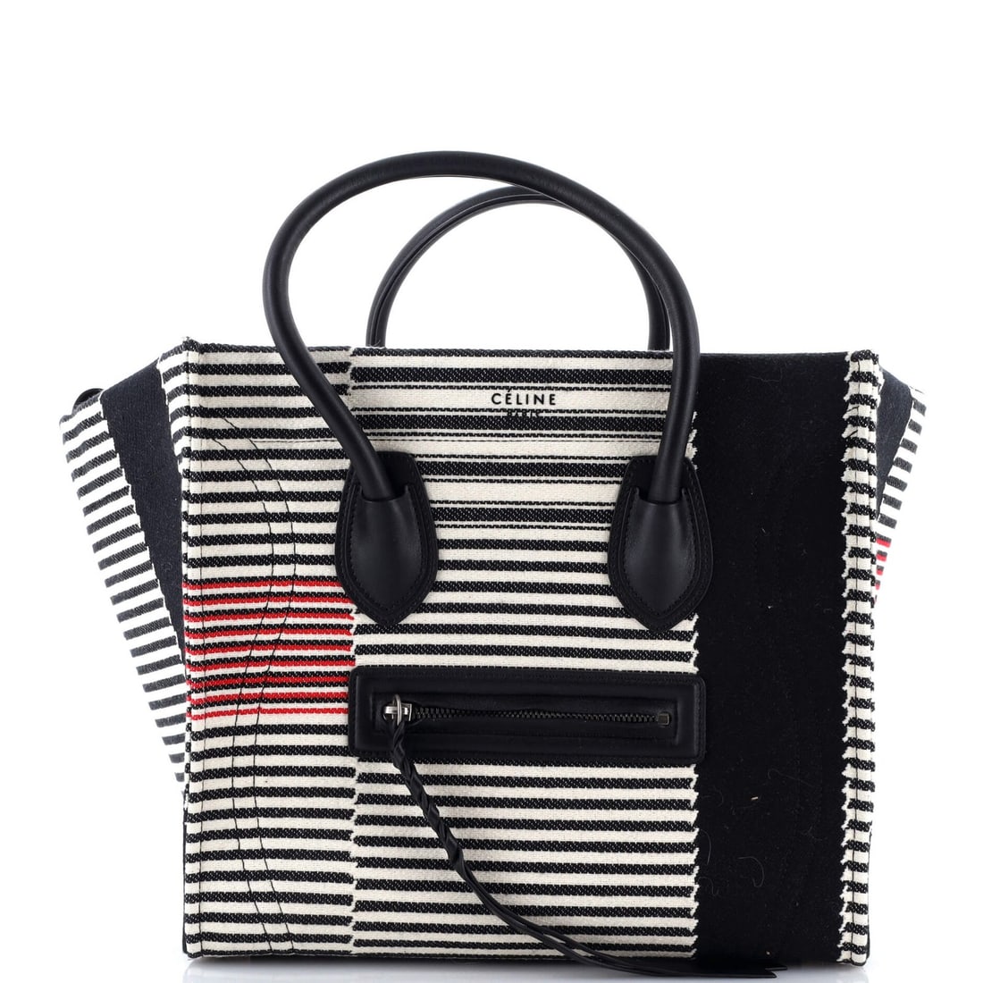 Celine medium striped canvas phantom bag (1 of 6)