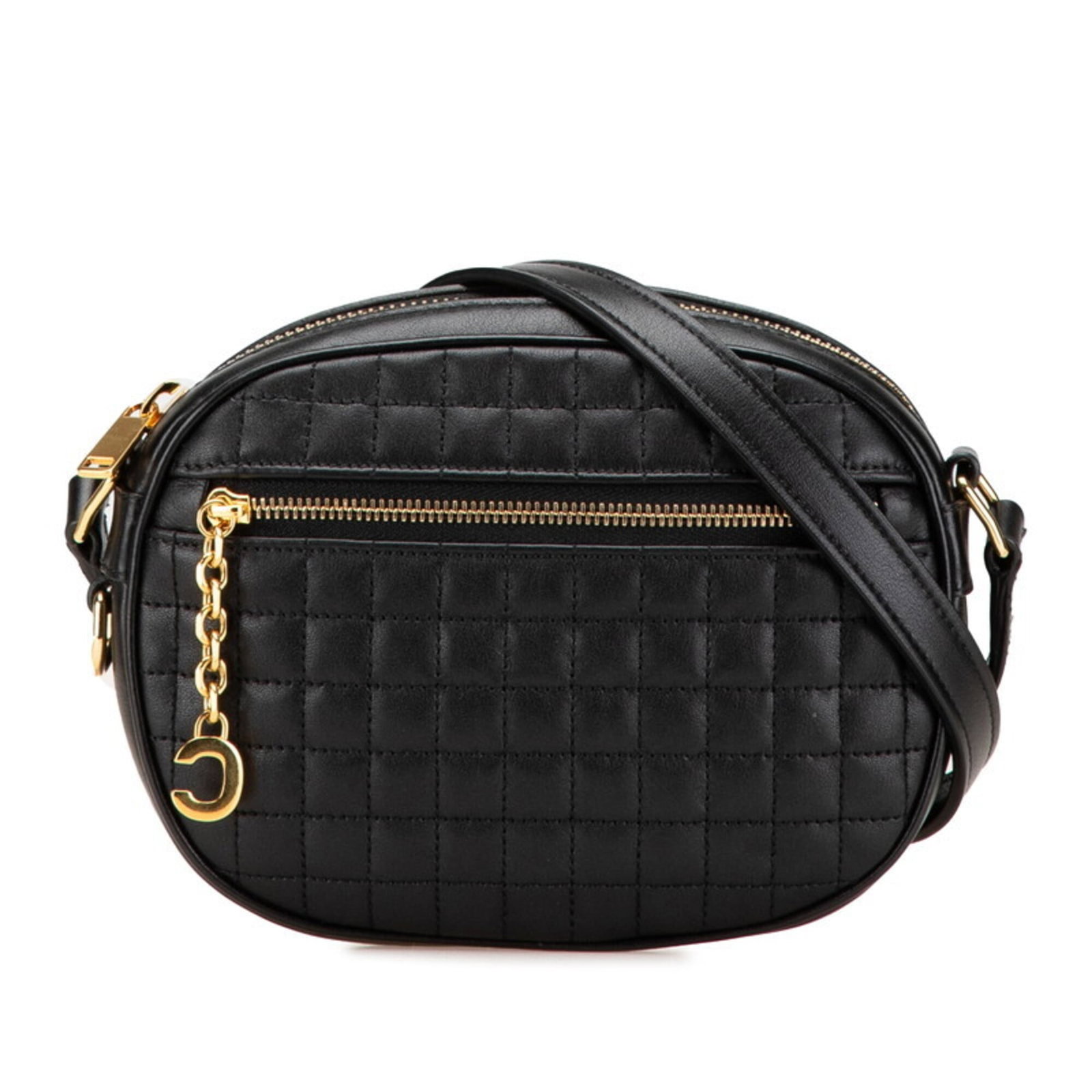 Celine is a leather shoulder bag.: Celine is a leather shoulder bag. A sleek and sophisticated Celine leather shoulder bag, perfect for adding a touch of elegance to any outfit. With its classic design and premium materials, this