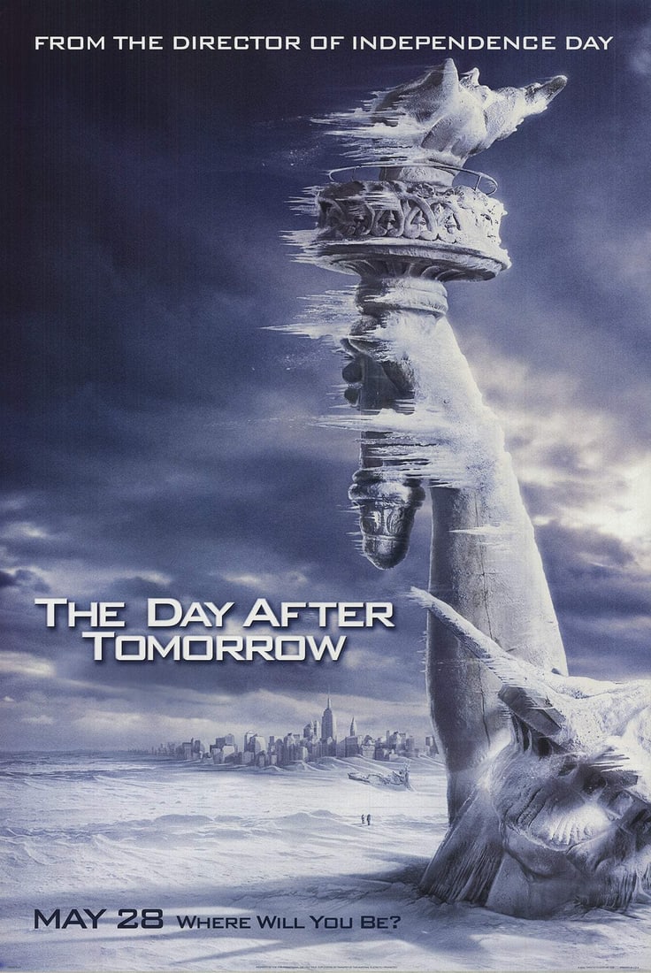 ARTIST UNKNOWN The Day After Tomorrow 40" x 27" Offset Lithograph 2004 (1 of 4)