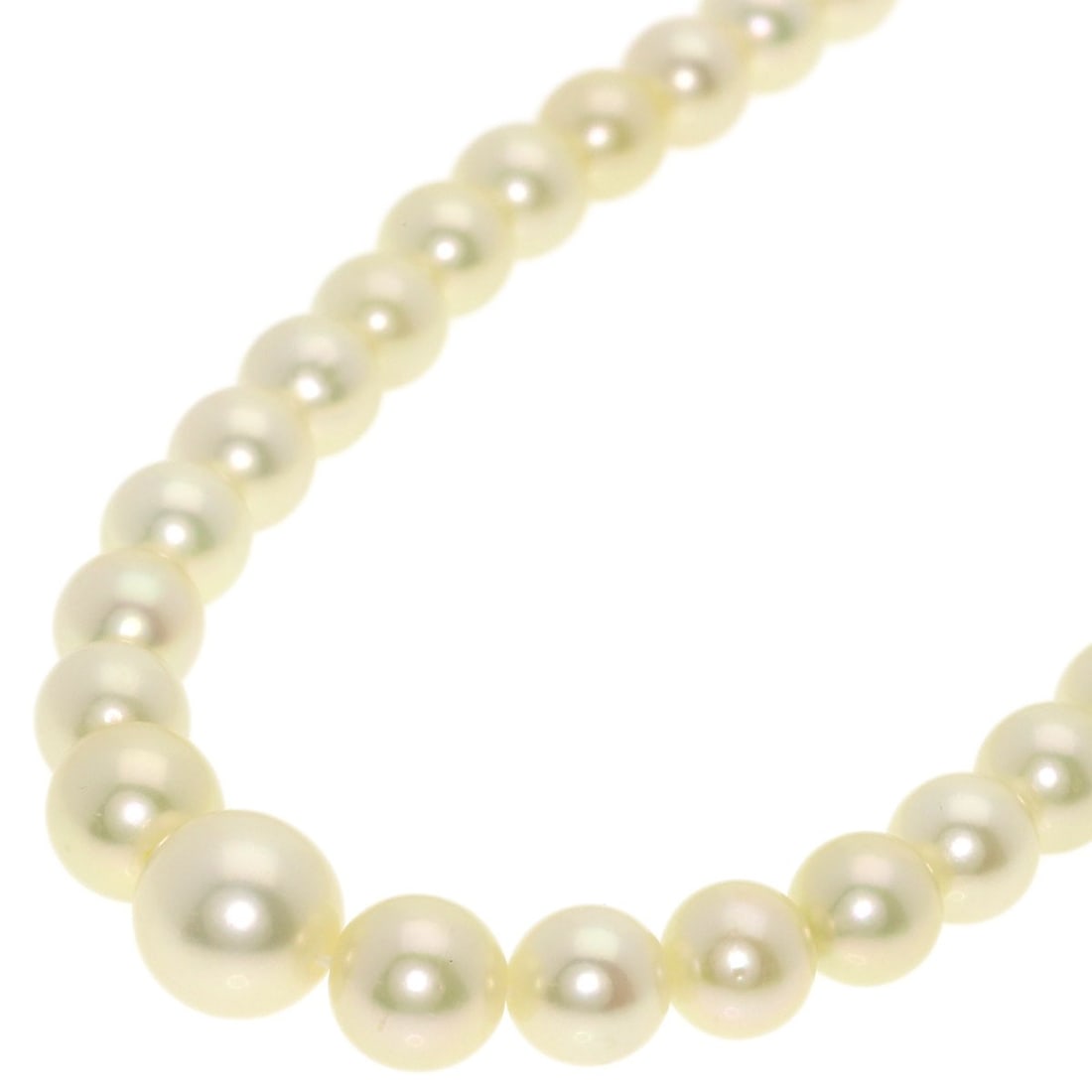 Silver Mikimoto Pearl Necklace (1 of 7)