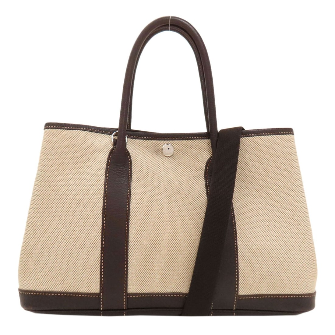 HERMES Garden Party TPM Maron SilverHardware Tote Bag Tower ash (1 of 20)