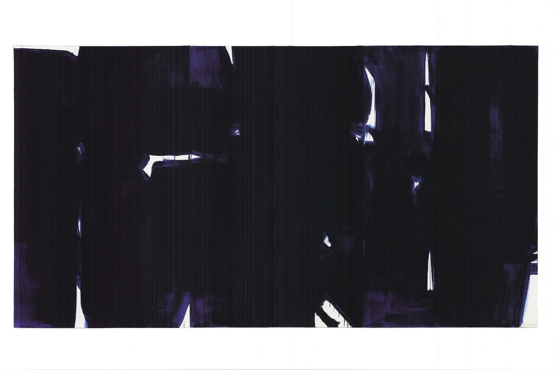 PIERRE SOULAGES Painting June 3 1967 15.75" x 23.5" Offset Lithograph 2022 Abst (1 of 4)