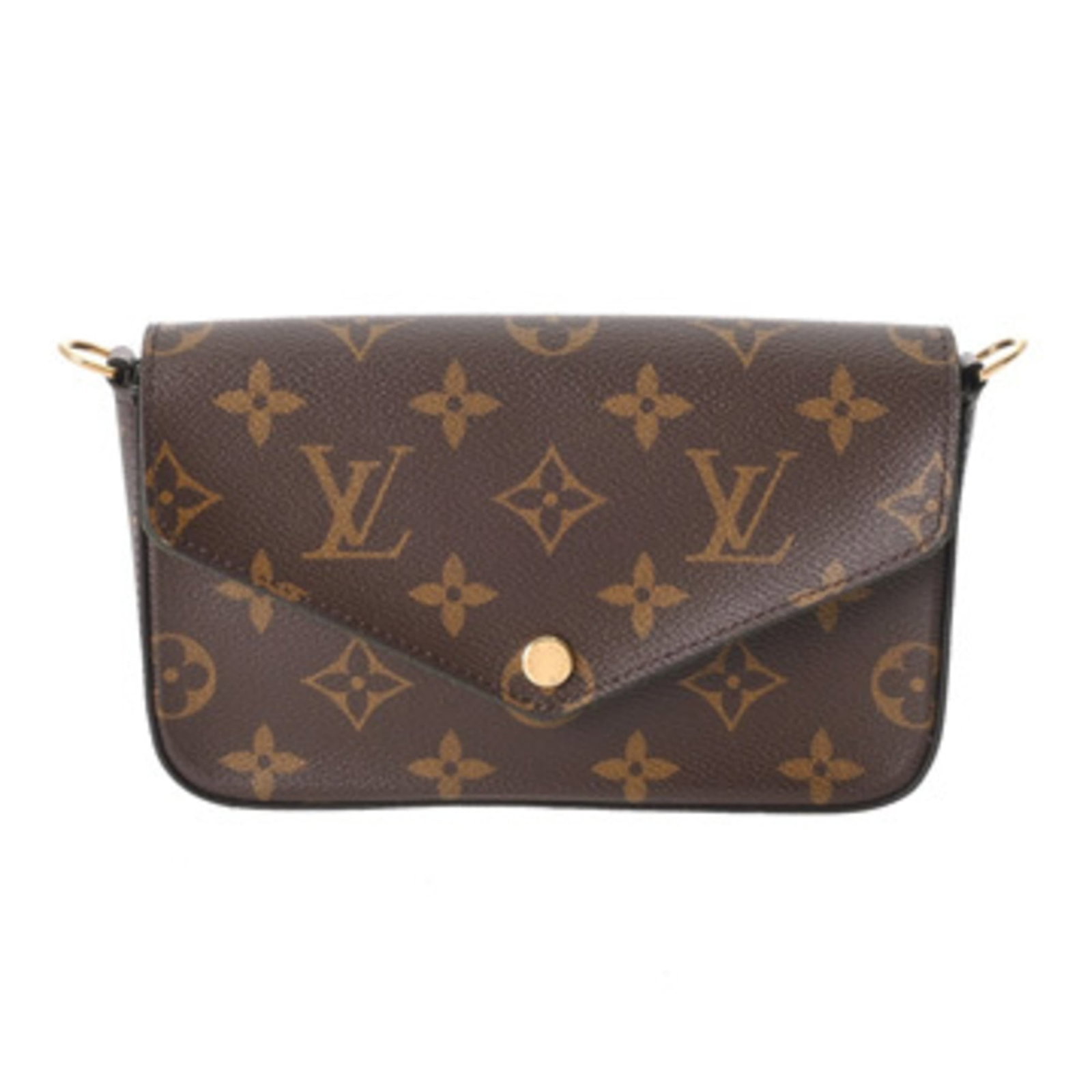 Monogram shoulder bag from Louis Vuitton.: Monogram shoulder bag from Louis Vuitton. Elevate your everyday style with the iconic Louis Vuitton Monogram shoulder bag, boasting the brand's signature brown and khaki monogram pattern on a rich