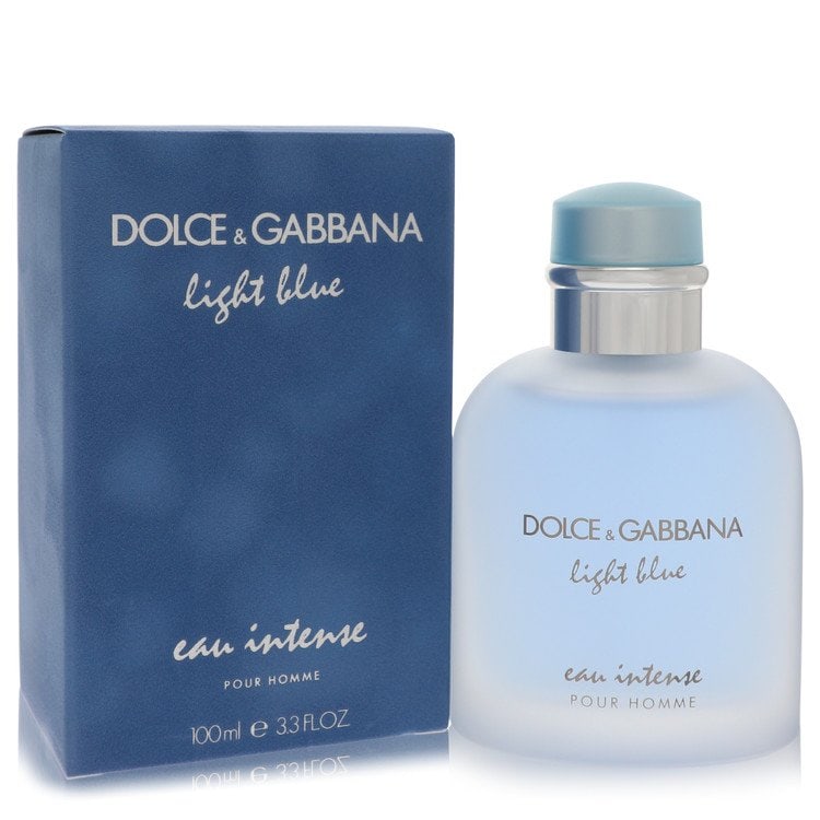 Dolce & Gabbana Eau de Parfum Spray for Light Blue Eau Intense Cologne: Dolce & Gabbana Eau de Parfum Spray for Light Blue Eau Intense Cologne Experience the iconic scent of Dolce & Gabbana's Light Blue Eau Intense Cologne, now in eau de parfum spray form. This 3.3 oz