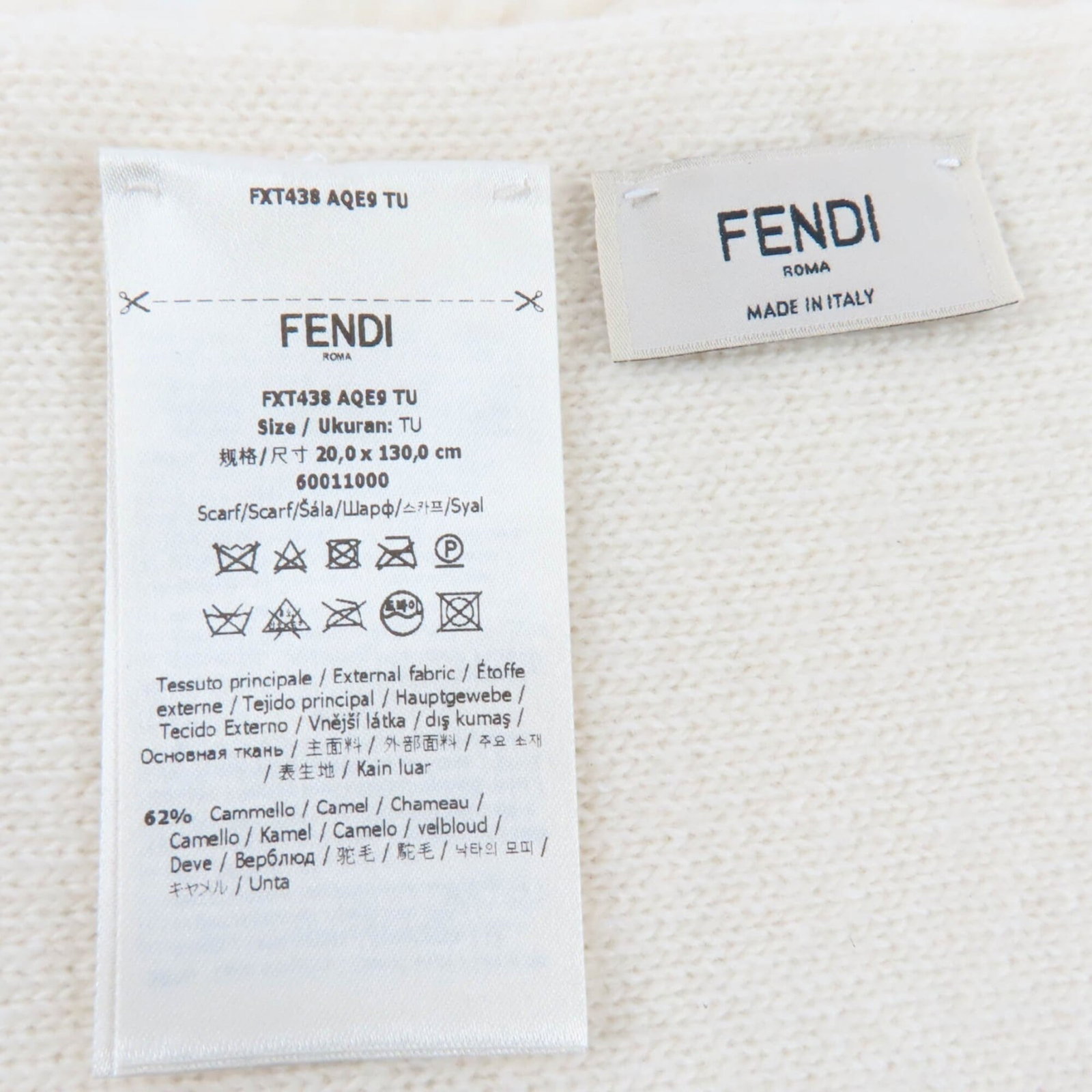 Fendi Stole Wool, Polyester - 6