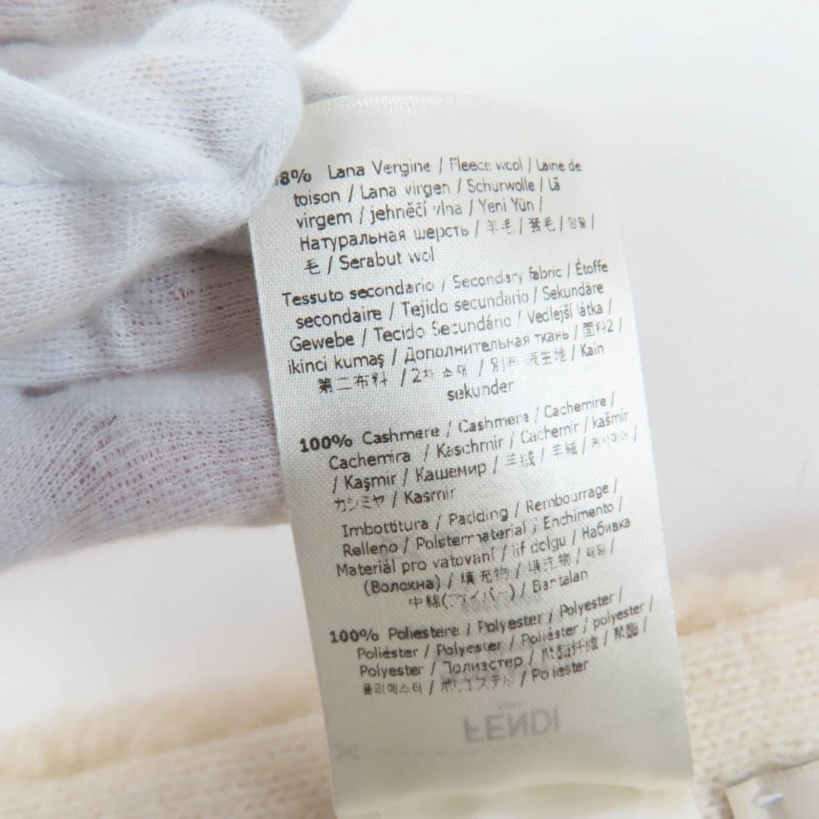 Fendi Stole Wool, Polyester - 7