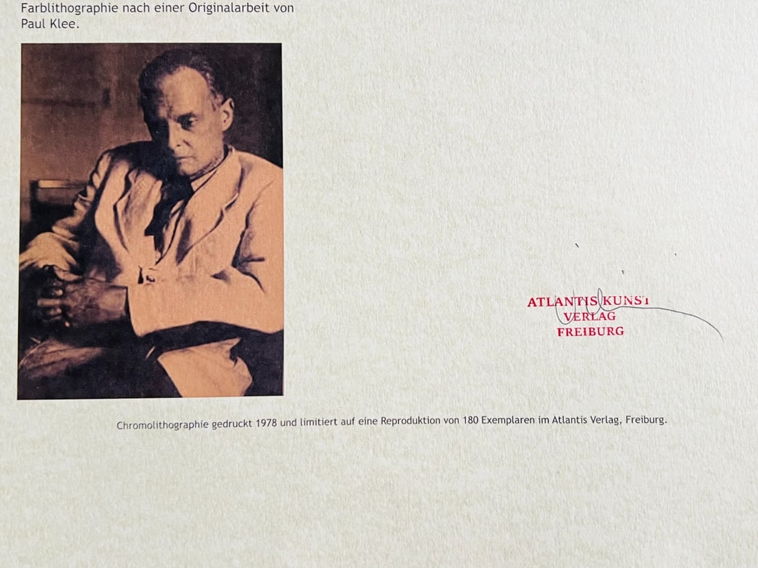 Paul Klee numbered lithograph - 10