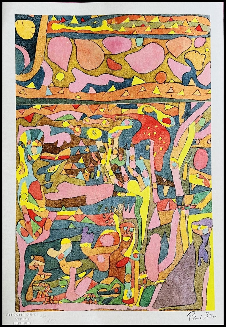 Paul Klee numbered lithograph (1 of 11)