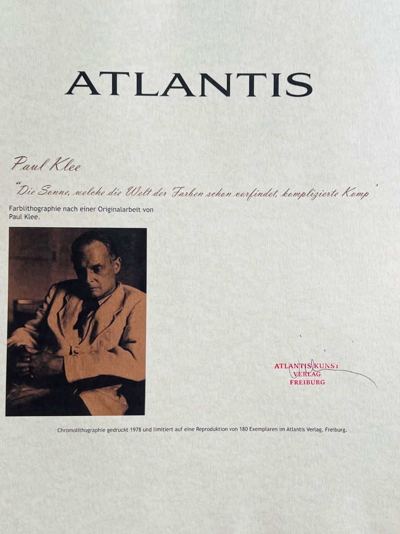 Paul Klee numbered lithograph - 8