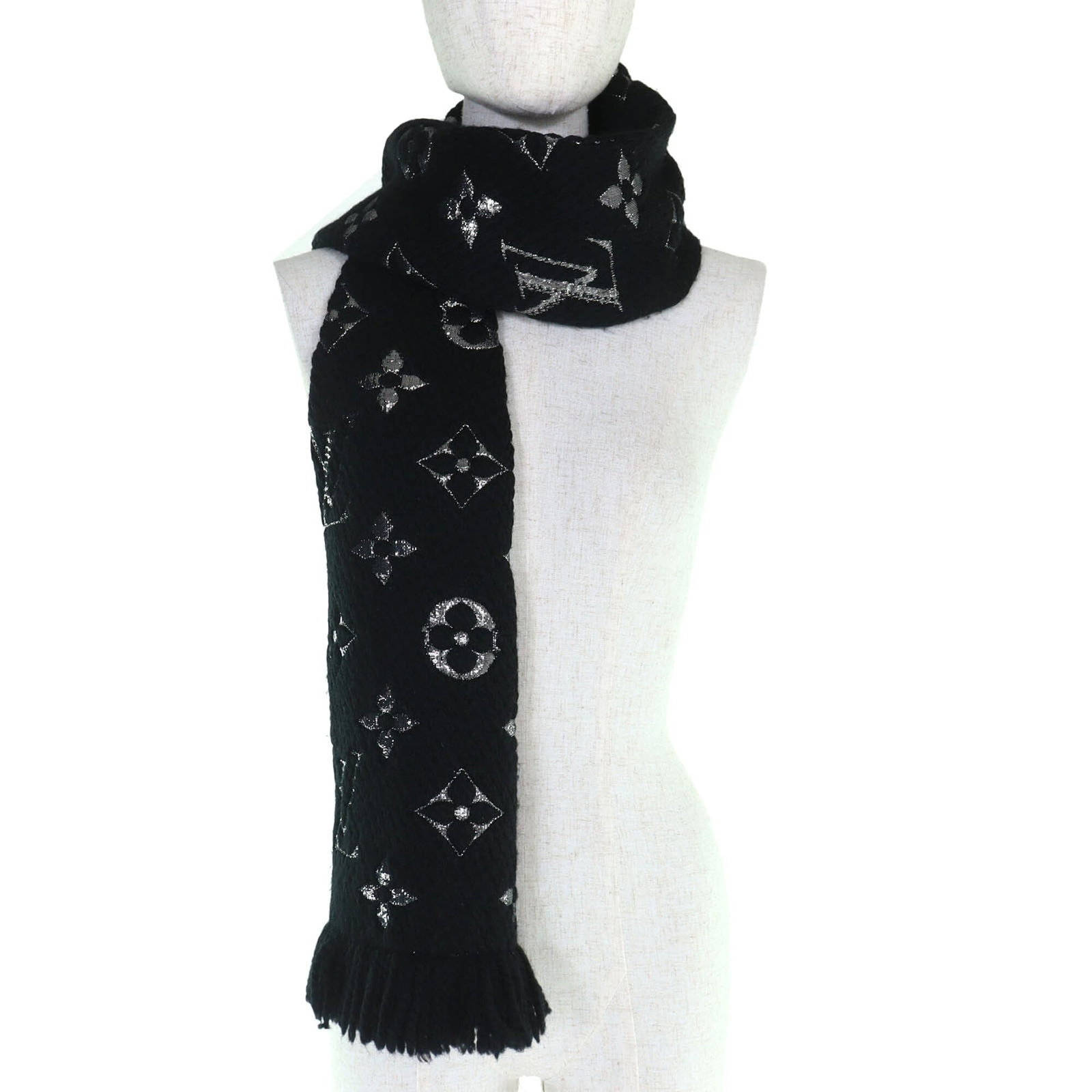 Louis Vuitton silk wool polyester stole - 4