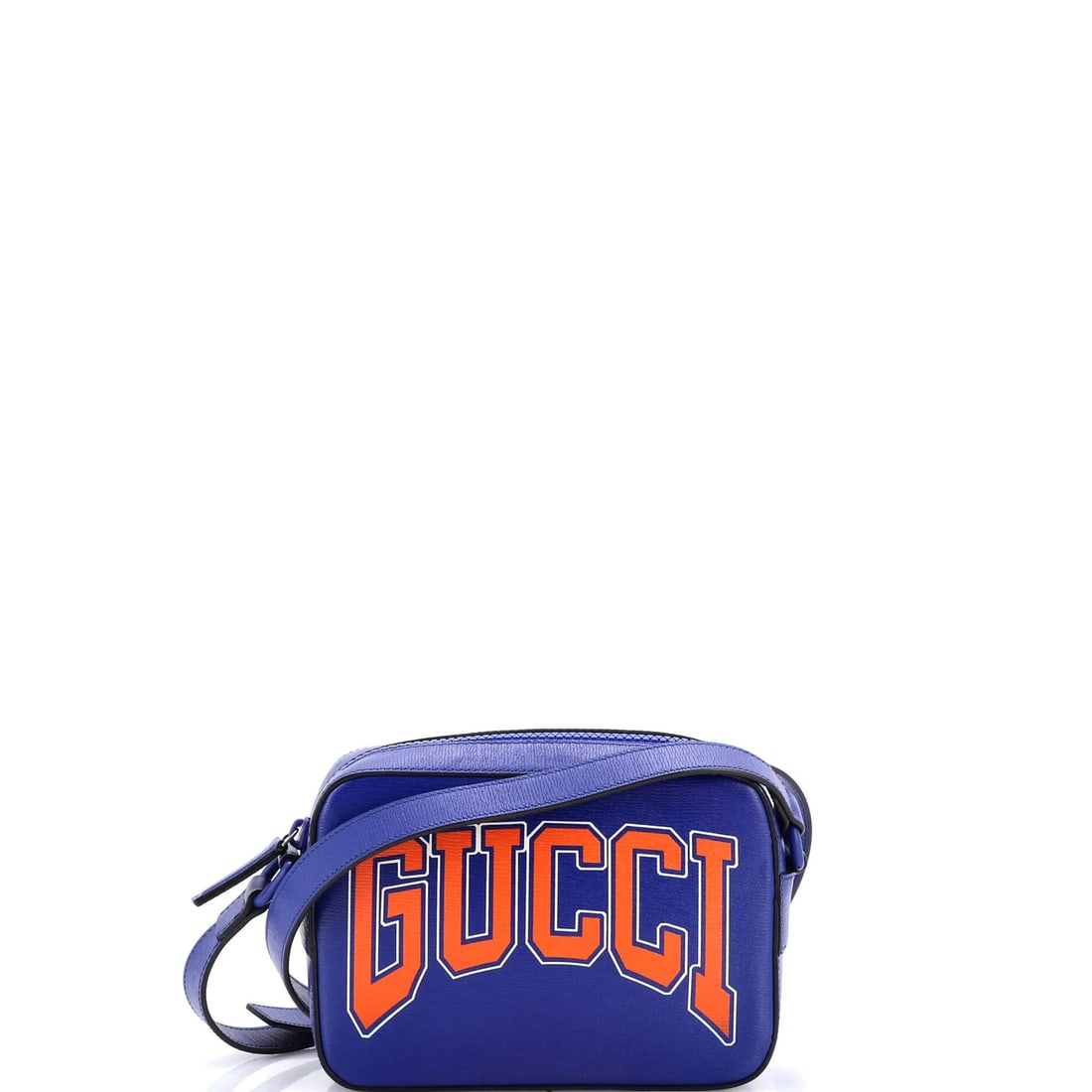 Gucci NY Dragons Camera Crossbody Bag Printed Leather Small: Gucci NY Dragons Camera Crossbody Bag Printed Leather Small Add a touch of luxury to your daily routine with the iconic Gucci NY Dragons Camera Crossbody Bag, boasting vibrant blue leather and strikin