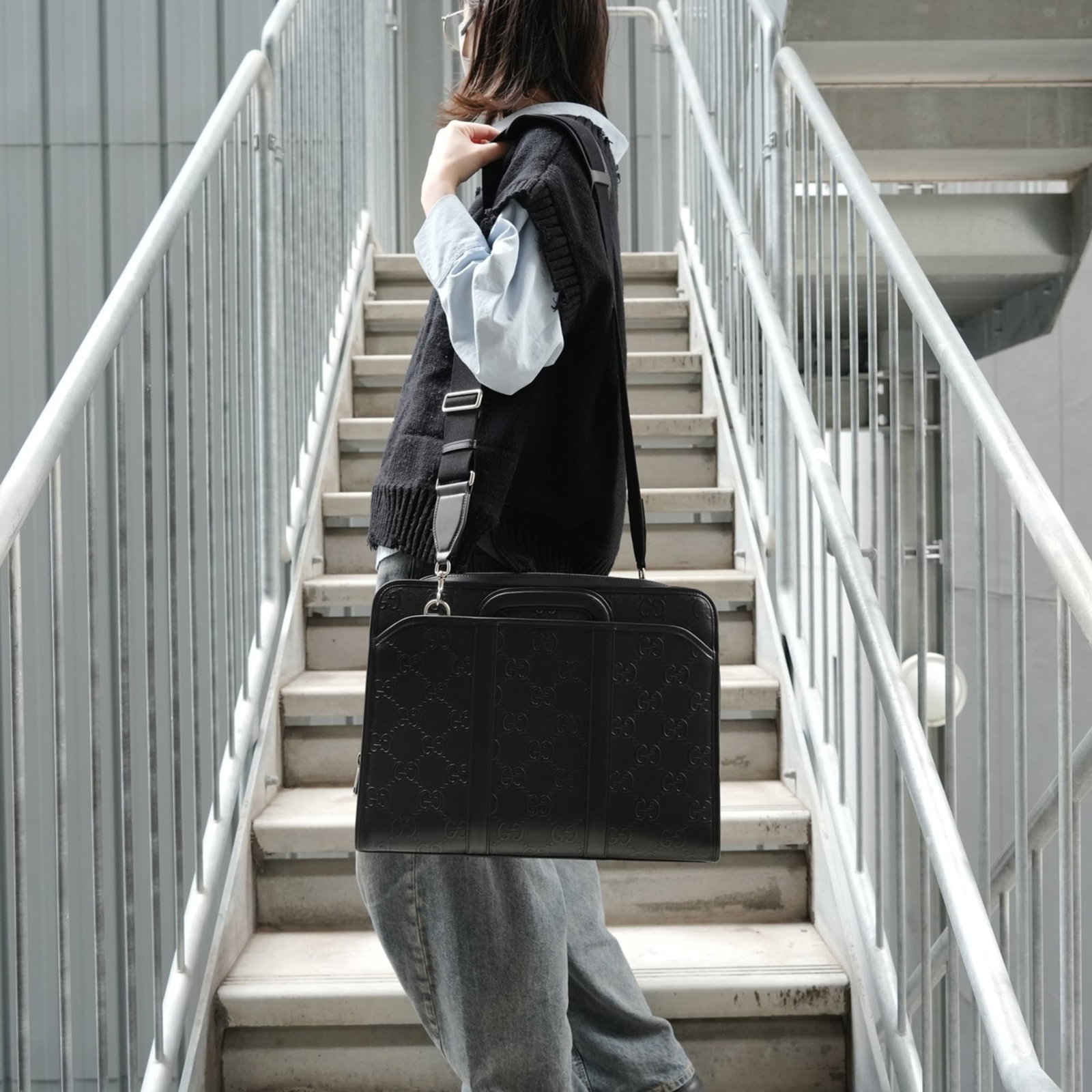 Gucci Briefcase, Handbag Embossed - 13