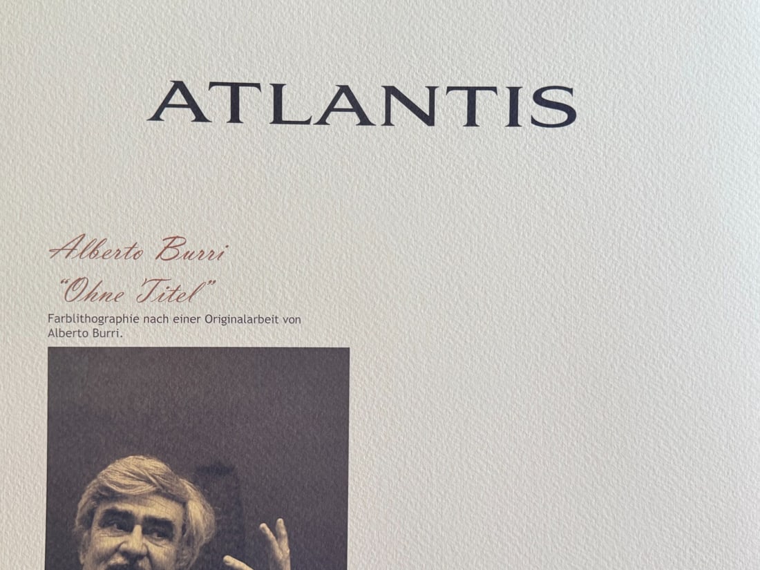 Alberto Burri lithograph numbered. - 11