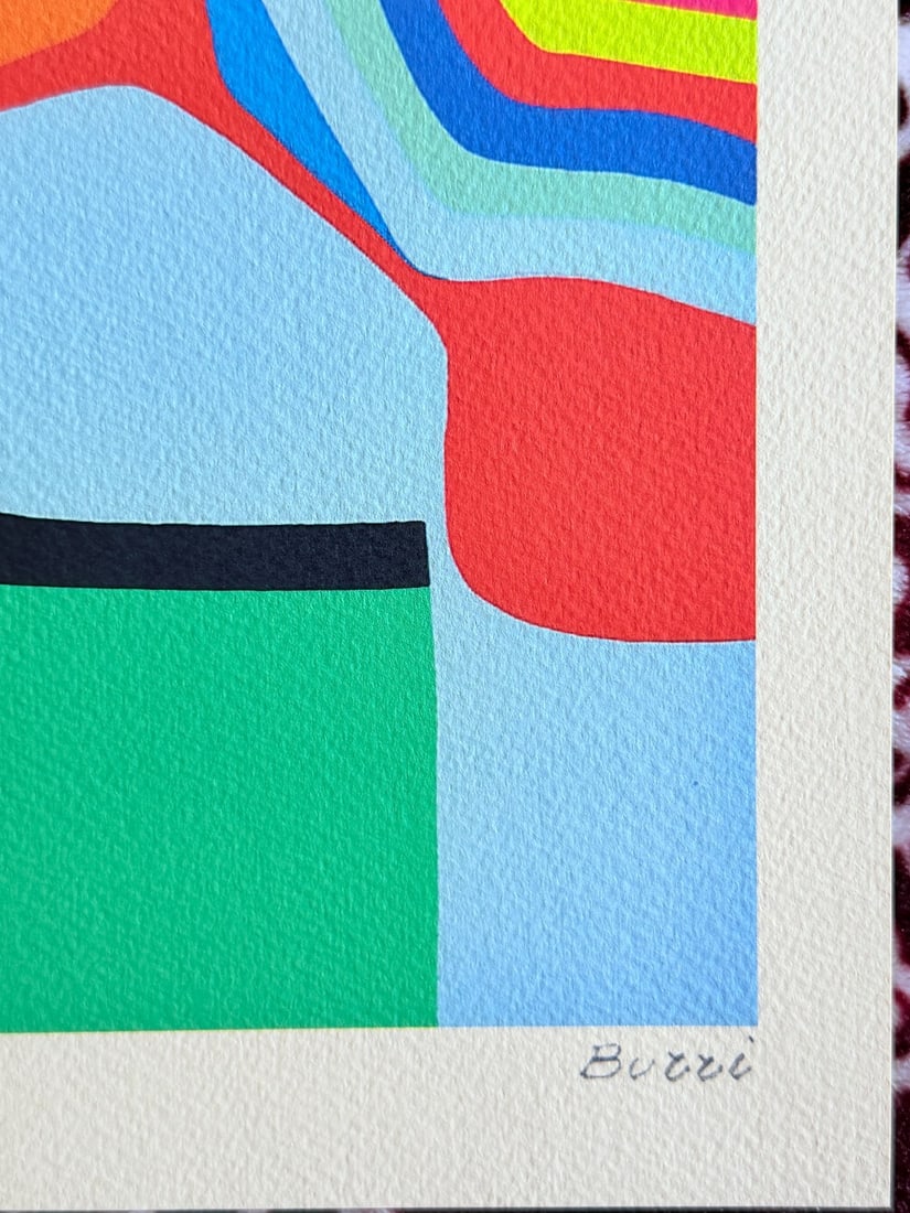 Alberto Burri lithograph numbered. - 9