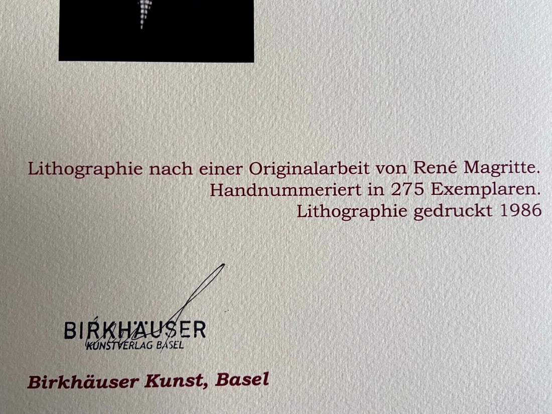 Ren Magritte Numbered Lithograph - 10