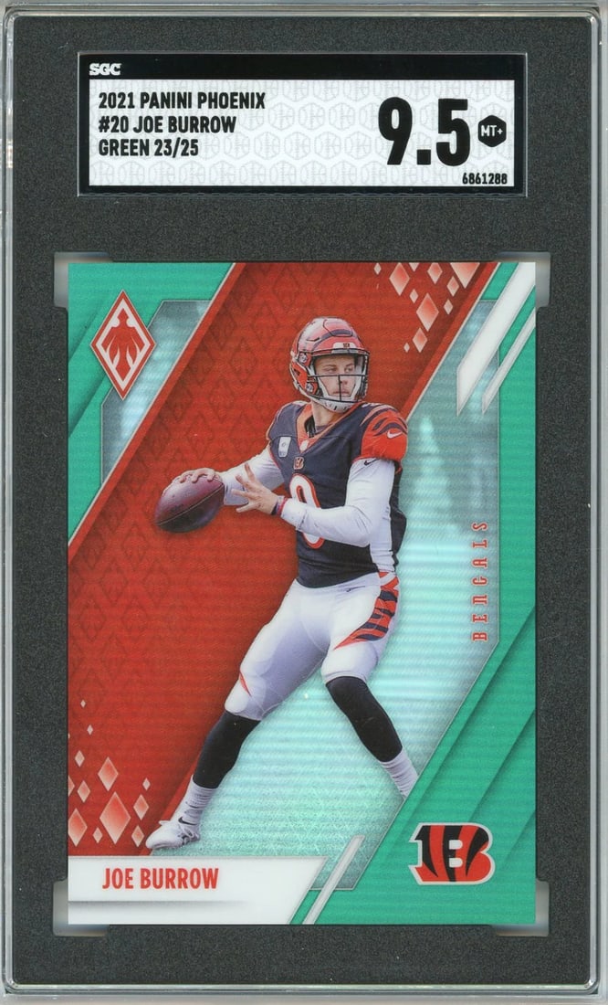 Joe Burrow 2021 Panini Phoenix Parallel Rookie Card #20 (SGC 9.5) (1 of 2)