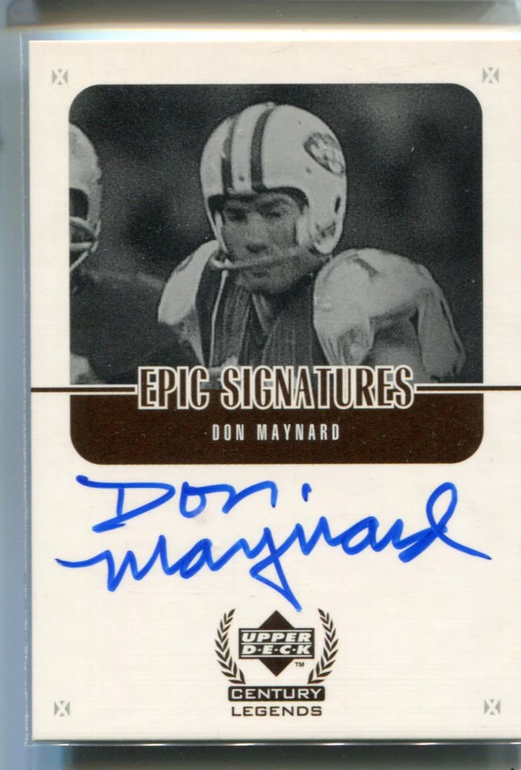 Upper Deck Epic Autographed Card by Don Maynard (1 of 1)