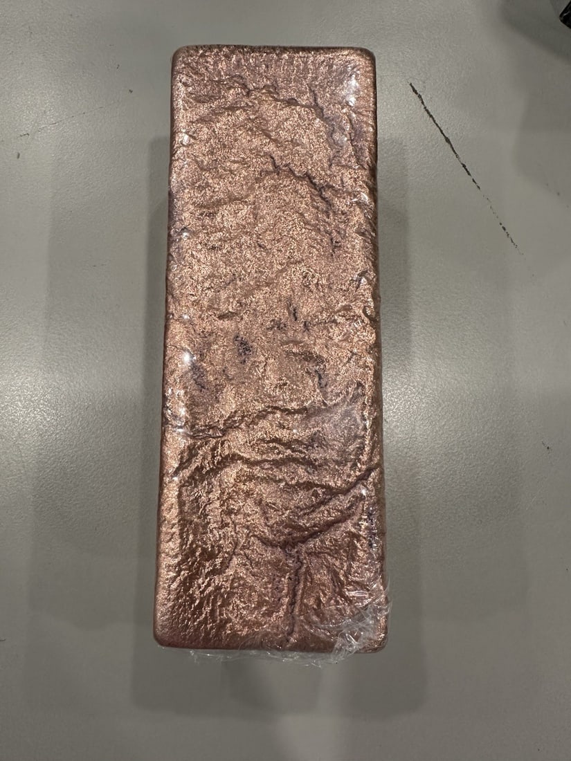 100 Oz Solid .999 Poured Copper Bar - 3