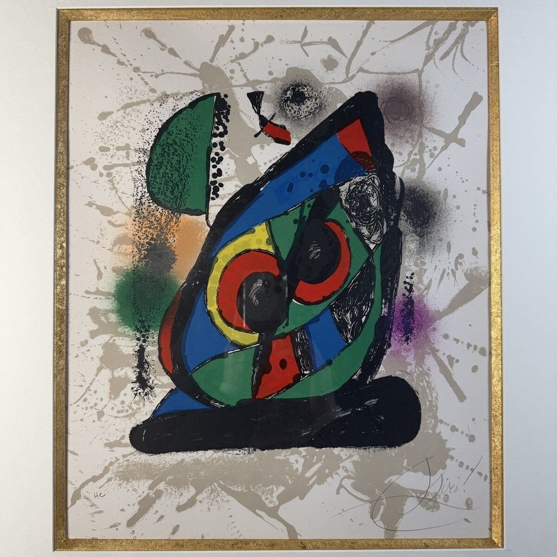 Joan Miro Poem 2 Lithograph HC Edition Hand Signed with COA (1 of 9)