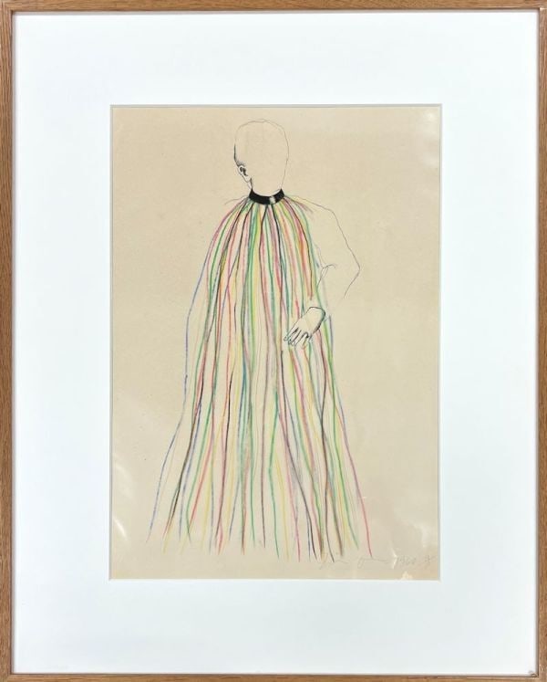 Signed mixed media lithograph framed by Jim Dine for The Picture of Dorian Grey. (1 of 8)