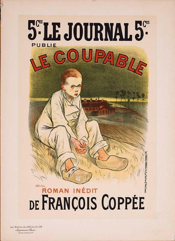 T Steinlen Maitres De L'Affiche Original Vintage Poster Le Coupable 1896 (1 of 1)