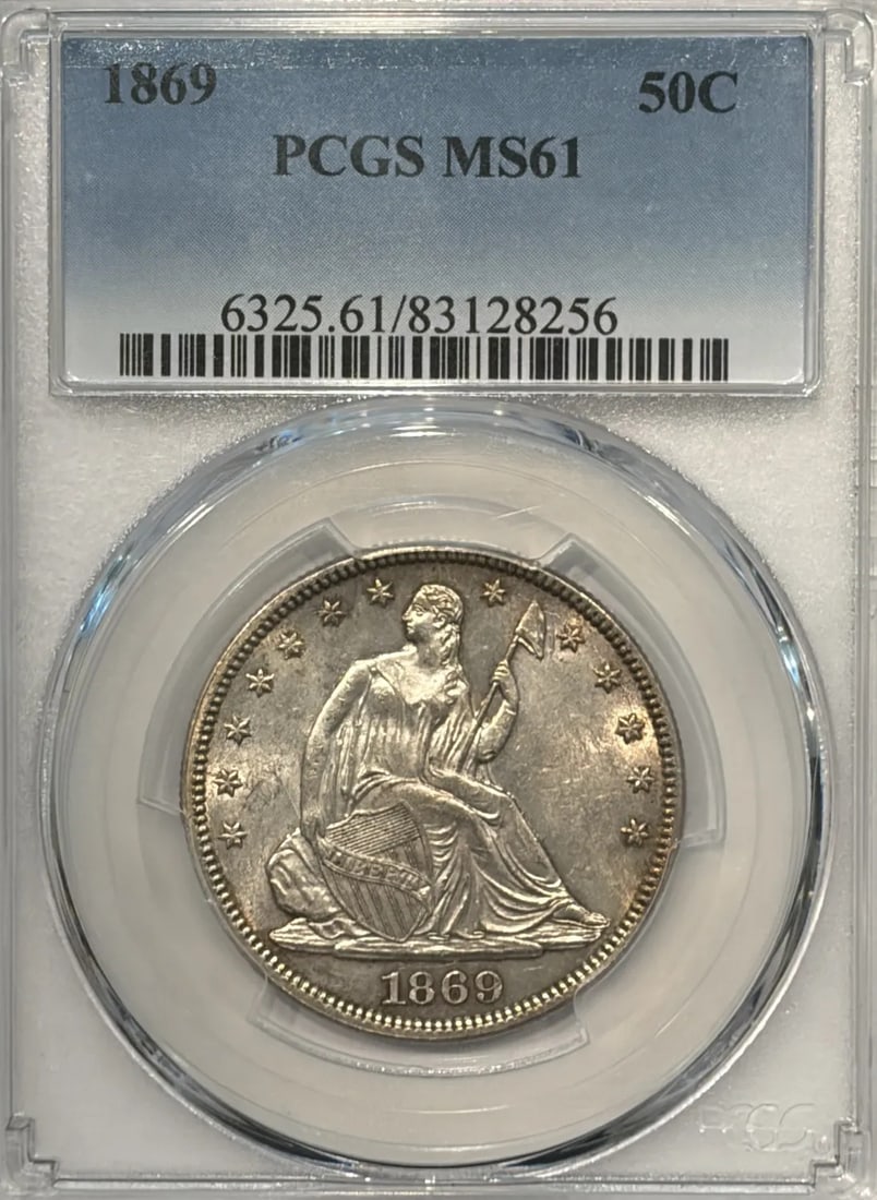 PCGS MS61 Seated Liberty Half Dollar (1 of 3)