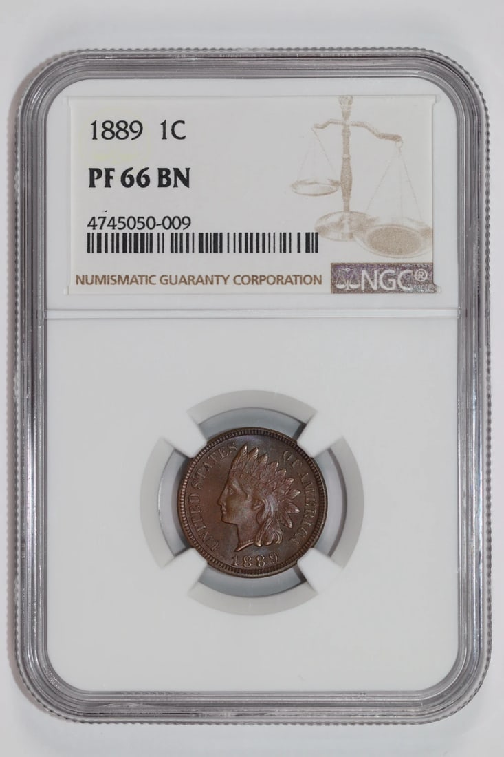 1889 PROOF INDIAN HEAD CENT NGC PR66 BN (1 of 2)