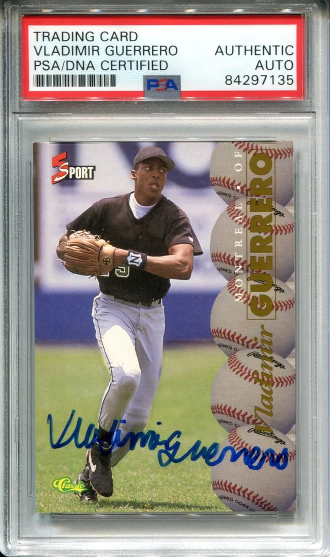 Vladimir Guerrero Autographed PSA Classic Card (1 of 1)