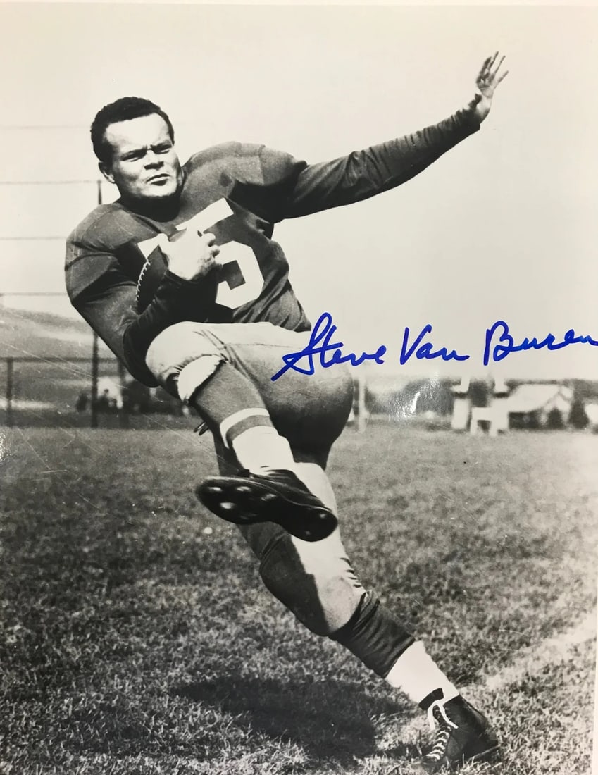 Steve Van Buren Autographed 8x10 Football Photo (1 of 1)
