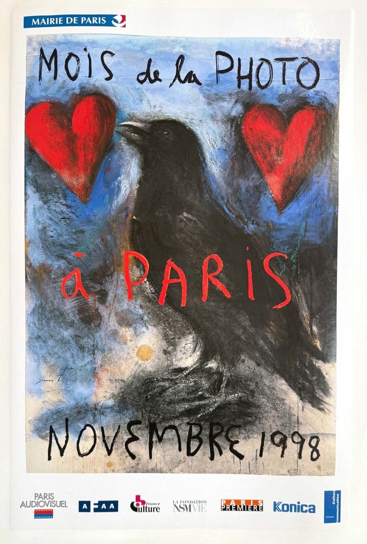 Jim Dine 1998 Mois De La Photo Paris Original Serigraphie 20X32 Inches On Linen (1 of 5)