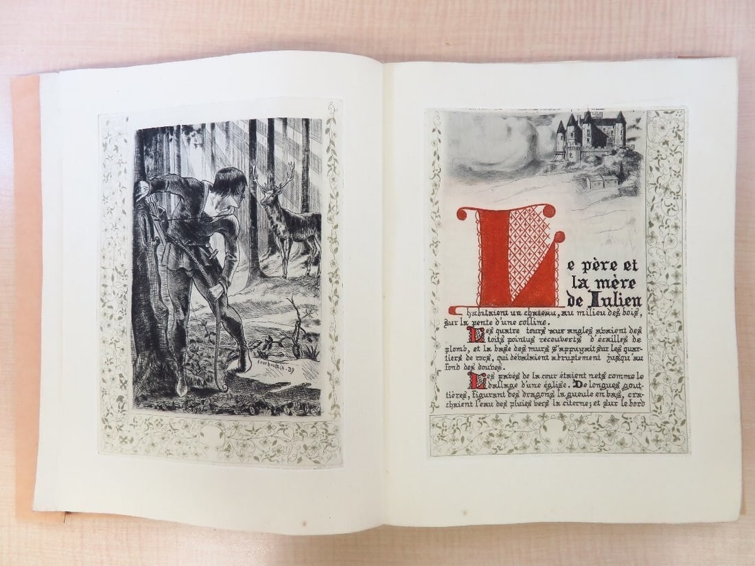 La Lgende de Saint Julien l'Hospitalier 1st Signed by Lon Courbouleix, 1939 (1 of 10)