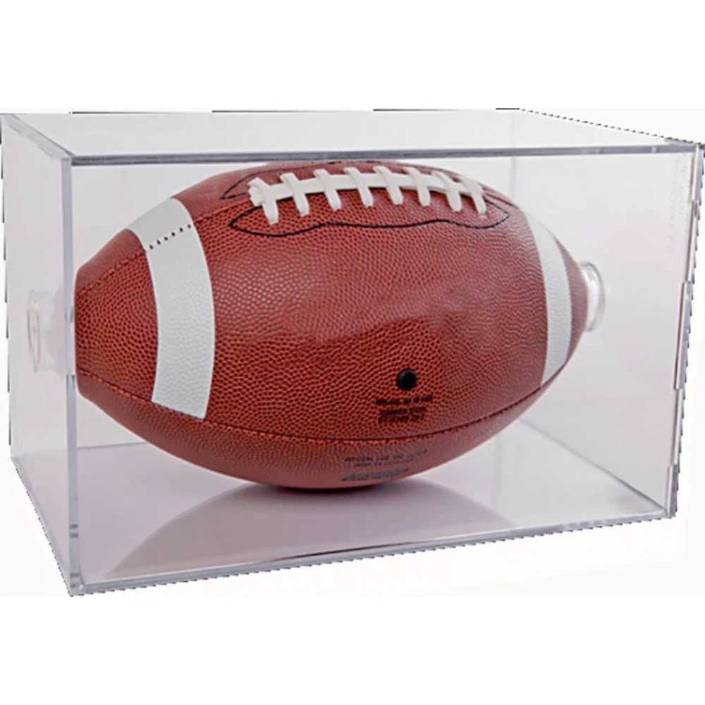 Acrylic display cube for football. (1 of 1)