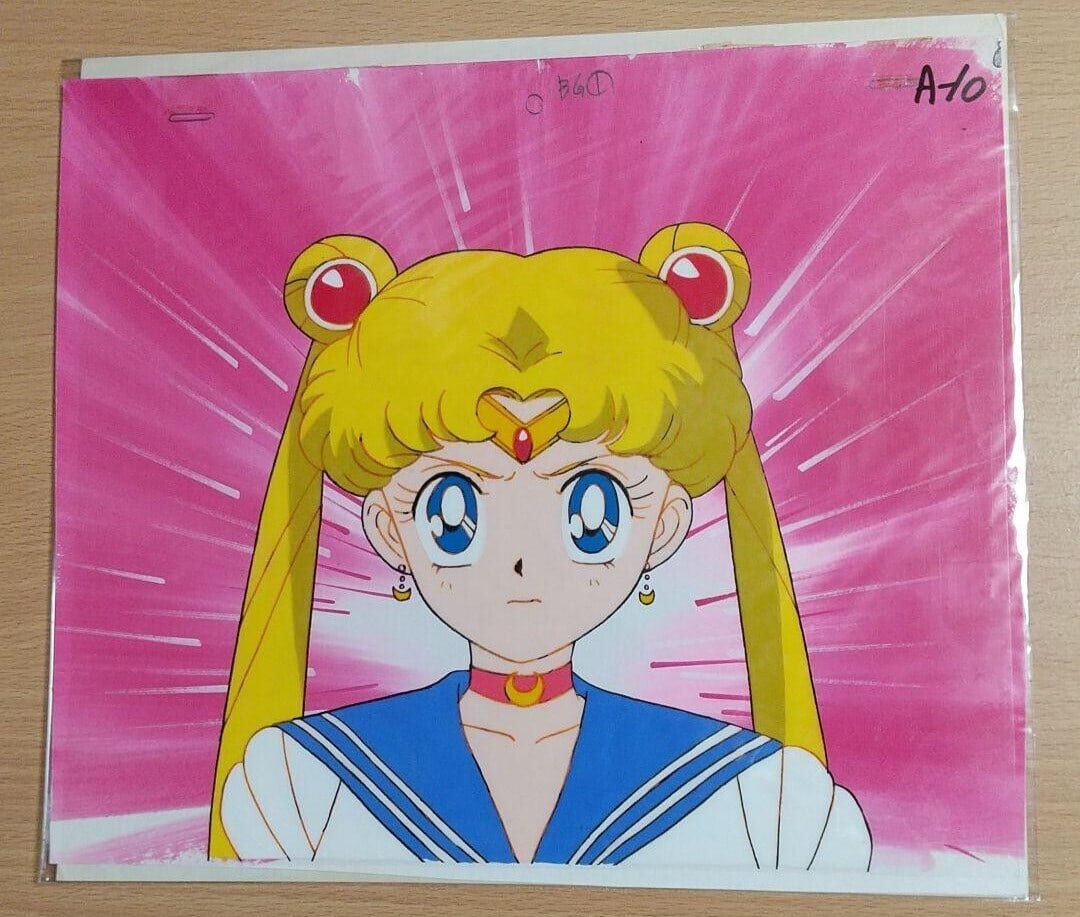Japanese anime original cel painting sailor moon usagi tsukino. (1 of 2)